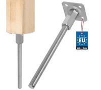 KOTARBAU® Supporto per pali regolabili in altezza, 80 x 330 mm, in acciaio zincato, per pali e recinzioni
