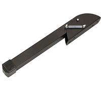 KOTARBAU Supporto per Porte Cancelli 20cm nero Gamba Lunga Rettangolare Supporto Forte di Bloccaggio