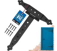 KOTARBAU® T Cerniera per cancello 250 mm (9,84 in) Cerniere per porte in legno Cerniere per persiane Cerniera per porte rivestite in polvere Nero