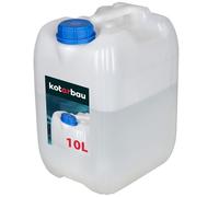 KOTARBAU® Tanica per acqua da 10 l senza rubinetto, in plastica, per acqua, per alimenti, in PE, con tappo a vite, per acqua potabile, contenitore per acqua potabile