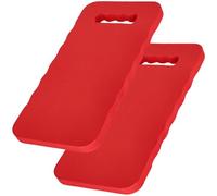 KOTARBAU® Tappetino per Ginocchia, Cuscino Salva Ginocchia 40 x 20 cm | 2 Pezzi, Cuscino Salva Ginocchia per Il Giardinaggio, Tappetini per Inginocchiarsi, Rosso, in Schiuma EVA, con Maniglia