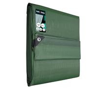 KOTARBAU® Telo Impermeabile Esterno - Polietilene - 5 x 8m - Verde Oliva - 120 g/m² - Telo Sotto Piscina Fuori Terra - Copertura con Occhielli - Telone Robusto - Copertura Esterna - Telone da Giardino