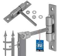 KOTARBAU® Torangel con piastra a vite e nippli lubrificanti regolabili per porte cancelli costruzione robusta Ø 12 mm