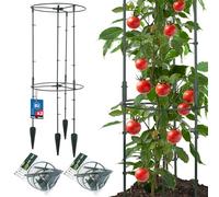KOTARBAU® Traliccio per Rampicanti ⌀ 35 x 80 cm, Sostegno per Piante, PVC | 2 Pezzi, Supporto per Piante Rampicanti, Tutori Pomodori, Supporti per Piante, Griglia per Piante Rampicanti, Verde, Rotondo
