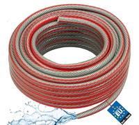 KOTARBAU® Tubo da giardino 1/2" 30 m Professionale Grigio Antitorsione a 6 Strati per Irrigazione