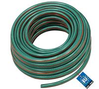 KOTARBAU® - Tubo da giardino da 1", 50 m, a 3 strati rinforzati, professionale per innaffiare piante, colore verde