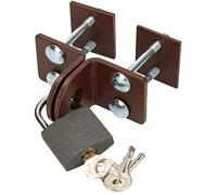 KOTARBAU® Überfalle 40 mm Kellerverschluss Serratura di sicurezza con lucchetto a scorrimento Dispositivo di sicurezza per serratura a chiave Accessorio per porta Serratura a scorrimento per porta con