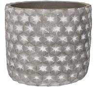 KOTARBAU® - Vaso da fiori da 13 x 12 cm, per fiori e piante, in calcestruzzo decorativo, modello: Cilindro etnico