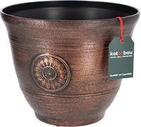 KOTARBAU® Vaso da fiori effetto metallo design opalescente rame 25 x 30 cm
