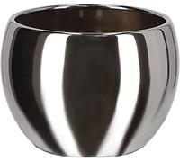 KOTARBAU® Vaso da fiori in ceramica, diametro 10 cm, per fiori, piante, argento