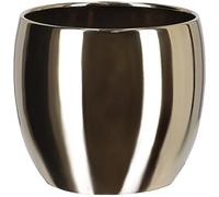 KOTARBAU® Vaso da fiori in ceramica, diametro 13 cm, per fiori, piante, oro