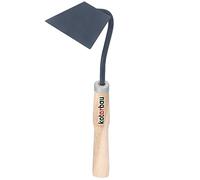 KOTARBAU® Zappa da Giardino 10cm Forma Trapezoidale con Manico Corto in Legno Attrezzi per Diserbo Zappa con Testa in Acciaio Strumenti Manuali Attrezzi Accessori da Giardino Zappetta Giardinaggio