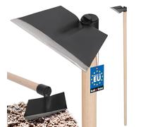 KOTARBAU® Zappa da Giardino 180 x 85 mm a Forma Trapezoidale con Manico in Legno 115 cm Strumenti Manuali Attrezzi Accessori da Giardino Zappetta Giardinaggio