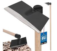 KOTARBAU® Zappa da Giardino 214 x 85 mm a Forma Trapezoidale con Manico in Legno 110 cm Strumenti Manuali Attrezzi Accessori da Giardino Zappetta Giardinaggio