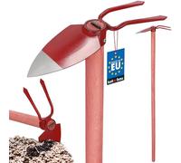 KOTARBAU® Zappa da giardino a forma di foglia di cuore con denti rosso 82 mm