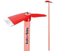 KOTARBAU® Zappa da giardino a mano 105 x 80 mm con manico 120 cm Zappa per erbacce con marcatura Zappa per erbacce Zappa per piantare Strumento da giardino per trapiantare Diserbo Cura del giardino