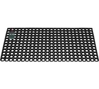 KOTARBAU® Zerbino in Gomma Traforato, per Porta, Nero, Resistente, Dimensioni: 50 x 100 cm