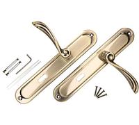 KOTARBAU® ZnAl - Kit maniglia per porta, 72 mm BB piastra lunga patina universale moderno