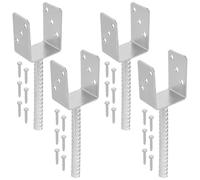 KOTARBAU ZSY2735K Scarpe per Pali, Acciaio zincato a Caldo, Larghezza della Luce: 81 mm, Set da 4