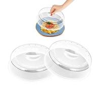 KOTARO Confezione da 2 coperchi per microonde Senza BPA da 24 cm per Cucina Coperchi per microonde (2 Pezzi) 2 coperchi per microonde da 24 cm di Diametro Made in Spagna