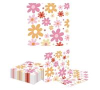 Kotkiddy 20 Pezzi Tovaglioli di Carta Fiordaliso Boho Party Tovaglioli Festa per Baby Shower Tovaglioli Floreali Matrimonio Dessert Tovaglioli Decorativi per Ristorante