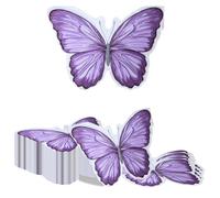 Kotkiddy 40 Lila Farfalla Tovaglioli 2 Strati Monouso Carta 24x24cm Farfalla Compleanno Bambini Tema Animali Decorazioni Tavolo Zoo Baby Shower Ragazze Ragazzi Decorazion