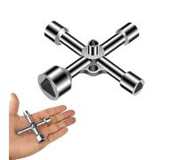 Kotkiddy Chiave triangolare a 4 vie, 5 dimensione interna 5 mm/8 mm/9 mm/10 mm/13 mm, chiave per cassetta elettrica, gas acqua, contatore elettrico, scatola armadio, chiavi