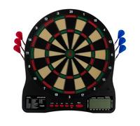 KOTO - Bersaglio Freccette Elettronico Soft 590, 32 Giochi, 6 Freccette | 32 giochi, Oltre 580 varianti, 1-8 giocatori, 24 punte di ricambio, Wireless e portatile, Display LCD, Spegnimento automatico