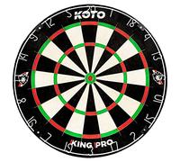 KOTO - King PRO Dartboard, Misura Ufficiale, Compatibile con Freccette Steeltip, Ultra Filo Sottile, Set Completo Professionale, Tabellone Freccette