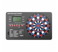 KOTO PRO Segnapunti Elettronico per Freccette, 8 Giocatori, 32 Giochi | Gioca contro il computer, 590 varianti di gioco, display punteggio, effetti sonori, a batterie, blu, kit di montaggio incluso