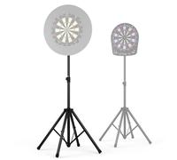 KOTO - Quadpod Multi Supporto per Bersagli Freccette in Sisal e Elettronici | Nero, Design a 4 Gambe per Extra Stabilità, Pieghevole, Struttura Robusta in Metallo con Bloccaggio, Supporto per Freccette