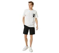 Koton Basic Bermuda Shorts Cotton Pocket Detailed Buttoned, Pantaloncini Uomo, Schwarz (999),