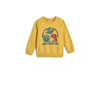 Koton Dinosaur Sweatshirt Brushed Interior Long Sleeve Crew Neck Cotton, Maglia di Tuta Neonati, Yellow(163),