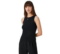 Koton Jewel Detail Crew Neck Sleeveless Tank Top, Canotta Donna, Schwarz (999),
