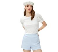 Koton Mini Slit Detail Shorts Pantaloncini, Blue Check(6C5), 42 da Donna