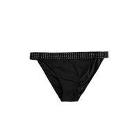 Koton Thick Waist Detail Embroidered Bikini Bottom Parte Inferiore, Schwarz (999), 36 Donna