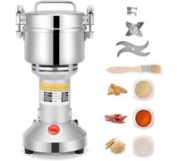 Kotsy Mulino per Cereali 500g, Trita Pietre ad Alta Velocità 220V, Portable Grinder Elettrico per Farina di Erbe con 3 Lame, per Erbe/Spezie/Noci/Cereali Casa con Protezione da Sovraccarico