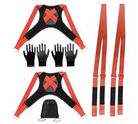 Kottwca Tracolla per trasloco 2 persone, kit per il trasloco di mobili e attrezzature, portata 400 kg, tracolla per mobili con guanti antiscivolo, facile sollevamento, trasporto, cinghia per mobili