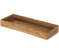 Kouboo la Jolla Rattan Allungata Vanity Tray, Honey-Brown P, Rattan e Vimini, Honey-Brown, 41.274999999999999 x 15.24 x 5.08 cm