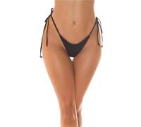 Koucla Sexy Donna Brasiliana Perizoma Mutande del Bikini da Legare Nero 38 (M)