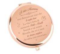 Koudindg Regalo Per Mamma, Regalo Festa Della Mamma, Specchi Cosmetici Mamma, Regalo Mamma Compleanno, Regali Festa Della Mamma Originali, Regalo Mamma Natale, Regalo Per Mamma Natale (A mia Mamma)