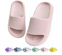 KOUECI Ciabatte da doccia per bambini con nuvola, antiscivolo, estive, da spiaggia, piscina, Rosa, 4 Big Kid
