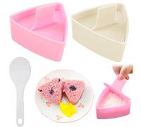 KOUHA Stampo per Sushi Onigiri 3 Kit Onigiri Stampi Sushi Mold Onigiri Stampo Triangolari Stampi per Sushi Fai Da Te Palline Riso