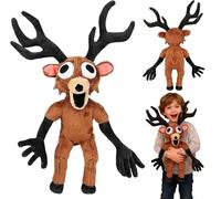 Kouipoie 99 Nights In The Forest - Peluche a forma di cervo,Il cervo cattivo di peluche dal gioco,Morbido Peluche per Bambini e Adulti，regalo di peluche per Halloween e compleanni.(45,2 cm)