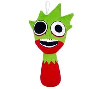 Kouipoie Sprunki, peluche da 7,8", per bambini e adulti, divertente giocattolo Sprunki Plush, come regalo di compleanno, Pasqua, giocattoli Sprunki Toys per gli appassionati di amare (verde B)