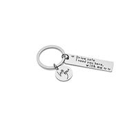 Koujing, portachiavi di sicurezza per la guida, regalo per fidanzato e guida, sicuro I need you here with me, regalo per fidanzata o moglie.