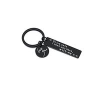 Koujing, portachiavi di sicurezza per la guida, regalo per fidanzato e guida, sicuro I need you here with me, regalo per fidanzata o moglie.
