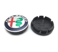 KOUNNENA 4Pcs Coprimozzo Tappi Copricerchi Ruota Coprimozzi Cerchioni coperture per mozzi 56mm Badge Emblem for Alfa Romeo Mito Giulietta Giulia GT Spider Stelvio