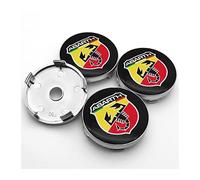 KOUNNENA Coprimozzo Tappi Copricerchi Ruota Coprimozzi Cerchioni coperture per mozzi 60mm per Abarth 500 595 1100