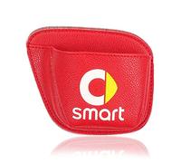KOUNNENA Organizer Tasca Laterale per Auto, Borsa portaoggetti Laterale per Smart 453 451 Fortwo Forfour, Organizer per Auto in Pelle, Tasche per sedili Auto per Portafoglio, cellulari, Chiavi,Re-d